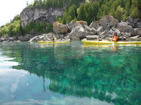Photo from Sea Kayaking, Bruce Peninsula National Park, through paddle