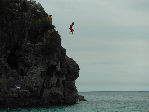 Photo from Sea Kayaking, Bruce Peninsula National Park, through paddle