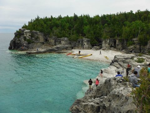 Photo from Sea Kayaking, Bruce Peninsula National Park, through paddle