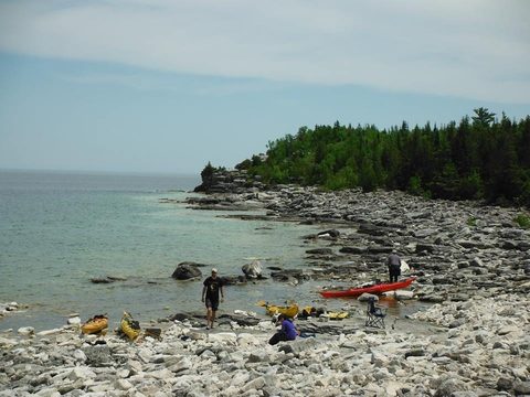 Photo from Sea Kayaking, Bruce Peninsula National Park, through paddle