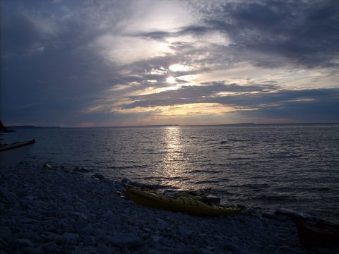 Photo from Sea Kayaking, Bruce Peninsula National Park, through paddle