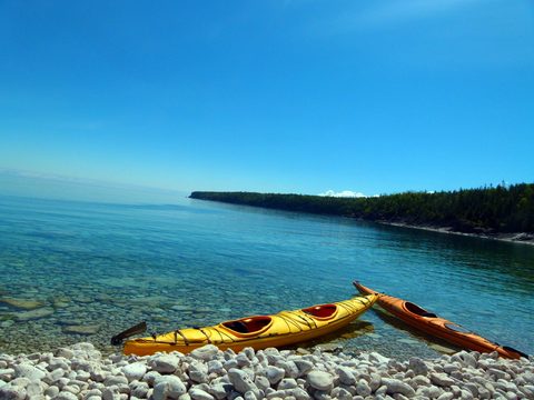Photo from Sea Kayaking, Bruce Peninsula National Park, through paddle
