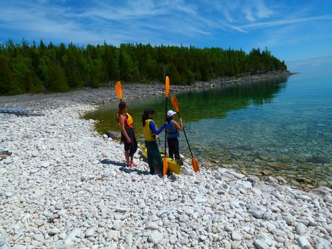 Photo from Sea Kayaking, Bruce Peninsula National Park, through paddle