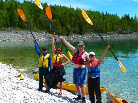 Photo from Sea Kayaking, Bruce Peninsula National Park, through paddle