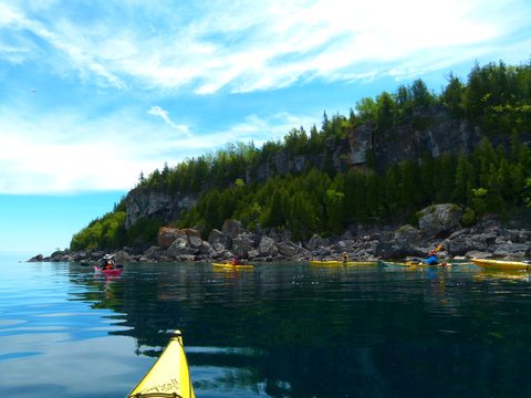 Photo from Sea Kayaking, Bruce Peninsula National Park, through paddle