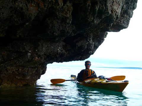 Photo from Sea Kayaking, Bruce Peninsula National Park, through paddle