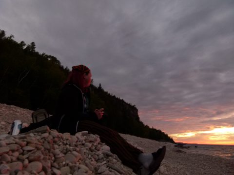 Photo from Sea Kayaking, Bruce Peninsula National Park, through paddle