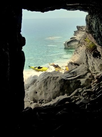 Photo from Sea Kayaking, Bruce Peninsula National Park, through paddle