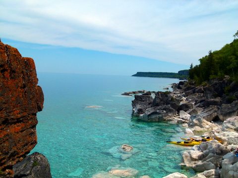 Photo from Sea Kayaking, Bruce Peninsula National Park, through paddle