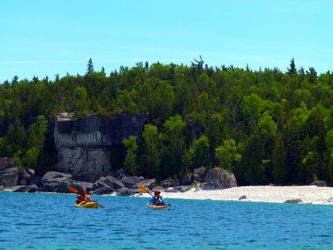 Photo from Sea Kayaking, Bruce Peninsula National Park, through paddle