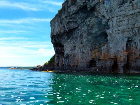 Photo from Sea Kayaking, Bruce Peninsula National Park, through paddle