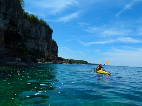 Photo from Sea Kayaking, Bruce Peninsula National Park, through paddle