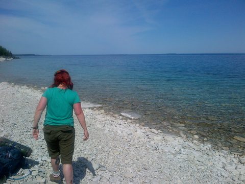 Photo from Sea Kayaking, Bruce Peninsula National Park, through paddle