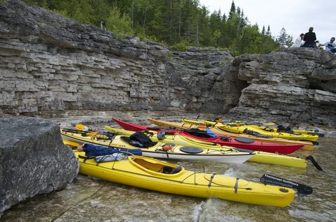 Photo from Sea Kayaking, Bruce Peninsula National Park, through paddle