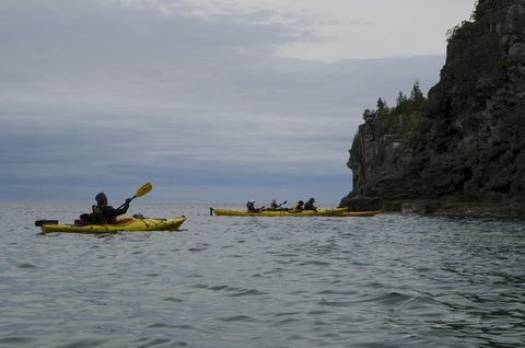 Photo from Sea Kayaking, Bruce Peninsula National Park, through paddle