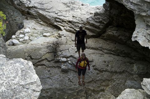 Photo from Sea Kayaking, Bruce Peninsula National Park, through paddle