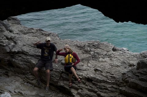 Photo from Sea Kayaking, Bruce Peninsula National Park, through paddle