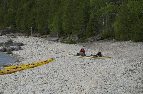 Photo from Sea Kayaking, Bruce Peninsula National Park, through paddle