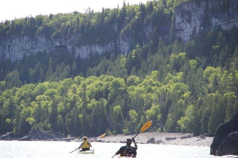 Photo from Sea Kayaking, Bruce Peninsula National Park, through paddle
