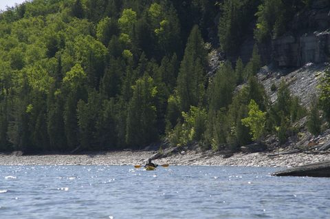 Photo from Sea Kayaking, Bruce Peninsula National Park, through paddle