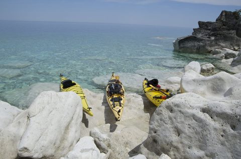 Photo from Sea Kayaking, Bruce Peninsula National Park, through paddle