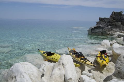 Photo from Sea Kayaking, Bruce Peninsula National Park, through paddle