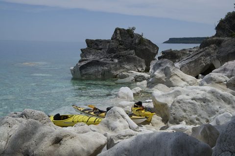 Photo from Sea Kayaking, Bruce Peninsula National Park, through paddle