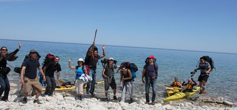 Photo from Sea Kayaking, Bruce Peninsula National Park, through paddle