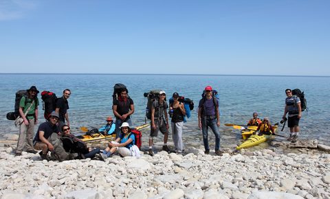 Photo from Sea Kayaking, Bruce Peninsula National Park, through paddle